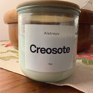 Alatreyu Creosote 9oz soy and coconut wax candle made in Brooklyn